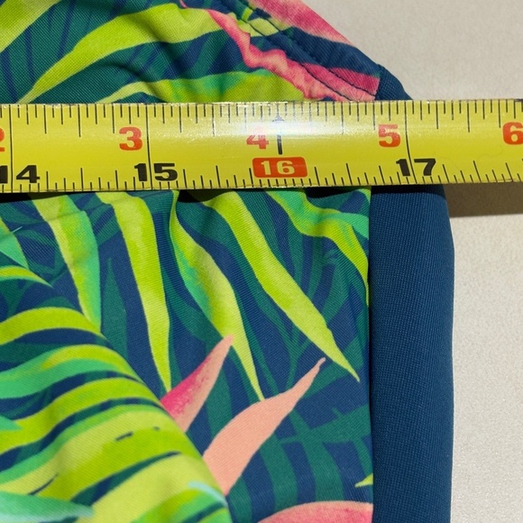 Land’ End Women’s One Piece Swim Dress Modest Tropical Sz16W Mature Flattering - Picture 11 of 13